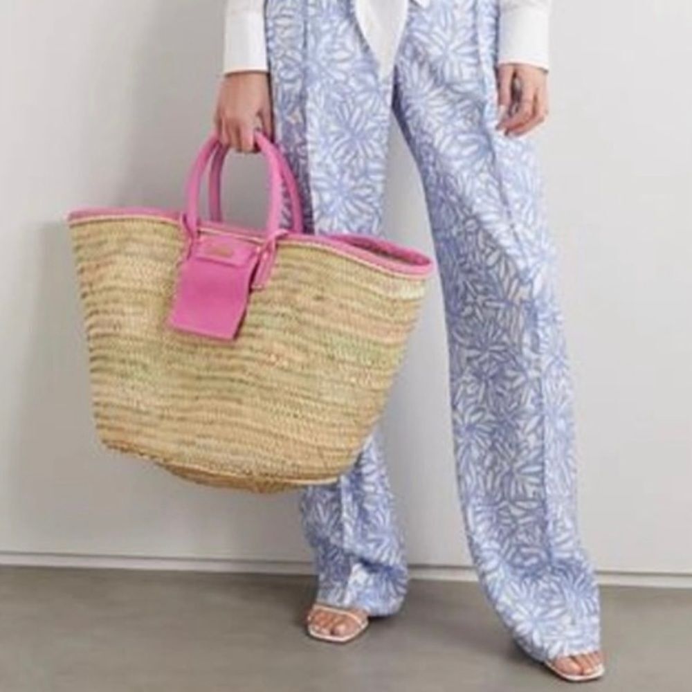 JACQUEMUS Pink Le Grand Panier Soleil Tote Bag JACQUEMUS Le Grand Panier Soleil - Picture 16 of 16